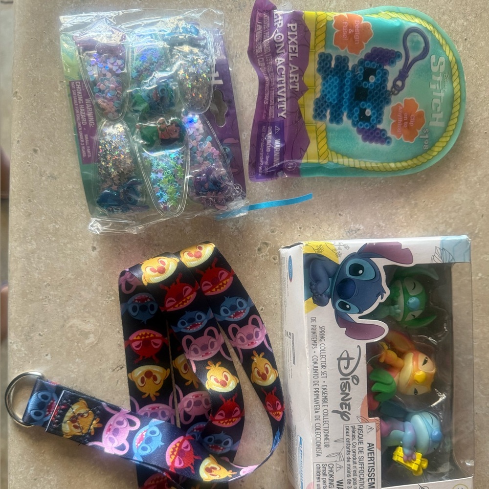 Disney Stitch Kids Sunglasses and Accessories - Blue and Pink